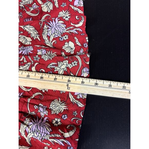 Intimately Free People Last Night Mini Dress Red Yellow Floral Size Large - Picture 11 of 15